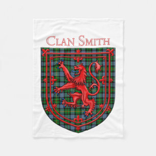 Smith Tartan Scottish Plädoyer Lion Rampant Fleecedecke