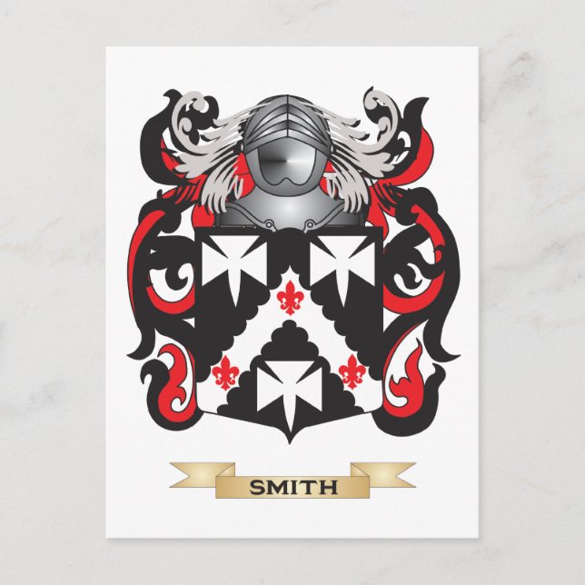 Smith-Wappen (Familienwappen) Postkarte (Vorderseite)
