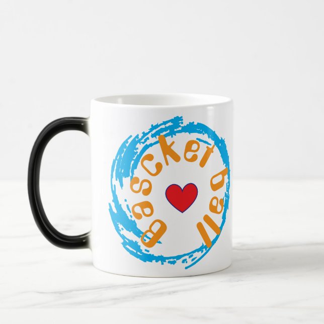 Smitho Basketball Mug – Keep Working Motivational  Verwandlungstasse (Links)