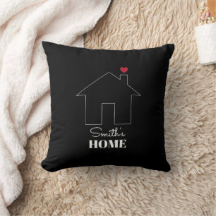 Smiths Zuhause mit Herz Kissen