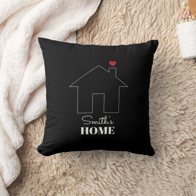 Smiths Zuhause mit Herz Kissen (Decke)