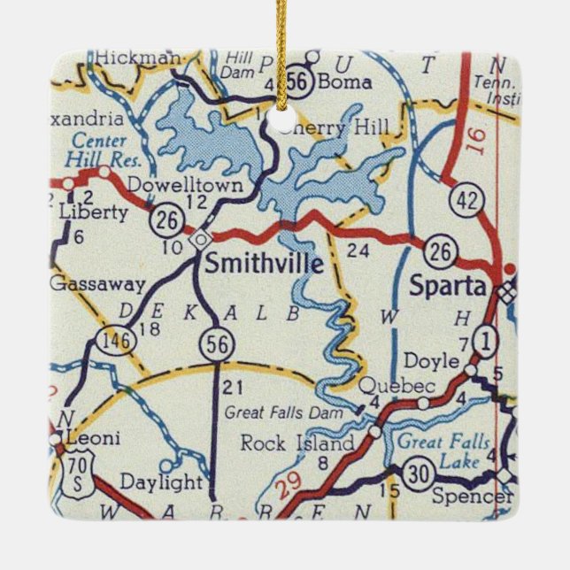 Smithville TN Keramikornament (Rückseite)