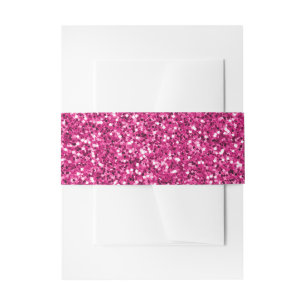 Smitten Pink Glitzer Einladungsbanderole