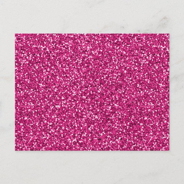 Smitten Pink Glitzer Postkarte (Vorderseite)