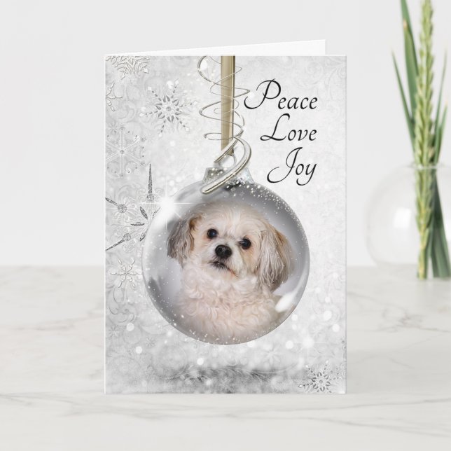 Smitty Ornament Feiertagskarte (Vorderseite)