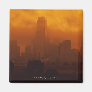 Smog in der Stadt Magnet