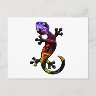 Smoke Gecko Lizard Postkarte