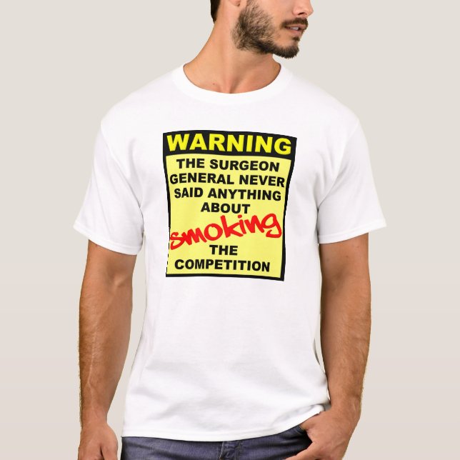 SMoke La Compétition Motocross Dirt Bike T-Shirt (Devant)