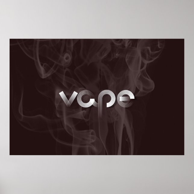 Smoke Vape Premium Poster Print (Vorne)