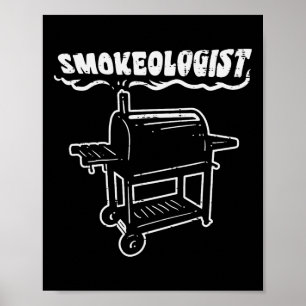 Smokeologin Funny Grillen Rbecue Grill Pitdad Men Poster