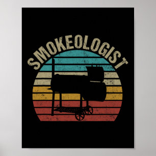 Smokeologin - Funny Pitmaster Grillen Smoker Grill Poster