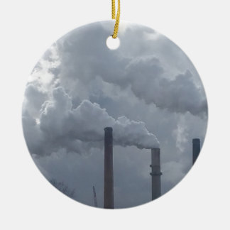 Smokestacks Keramik Ornament