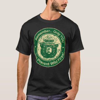 Smokey Bär Nur Grün T-Shirt