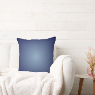 Smokey Blue Navy Farbverlauf Kissen