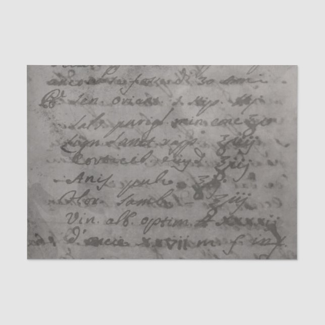Smokey graues altes Pergament-Alchemist-Papier Seidenpapier (Vorderseite)