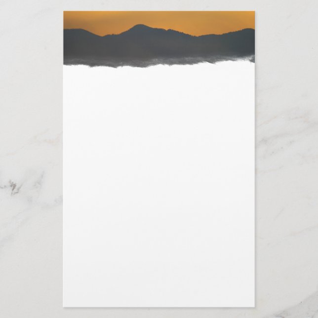 Smokey Mountain Sunrise Briefpapier (Vorderseite)