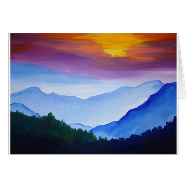 Smokey Mountain Sunset (Vorderseite (Horizontal))