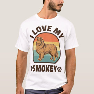 Smokey Sheltie Hund Vintage Sonnenuntergang Shirt