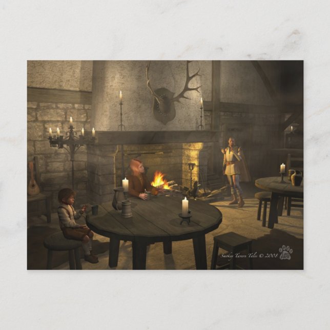 Smokey Tavern Tales Postkarte (Vorderseite)