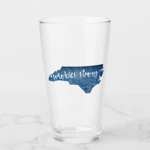Smokies Strong North Carolina Wood Gran Glas