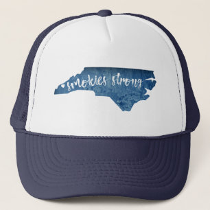 Smokies Strong North Carolina Wood Gran Truckerkappe