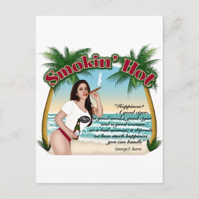 Smokin Hot Postkarte (Vorderseite)