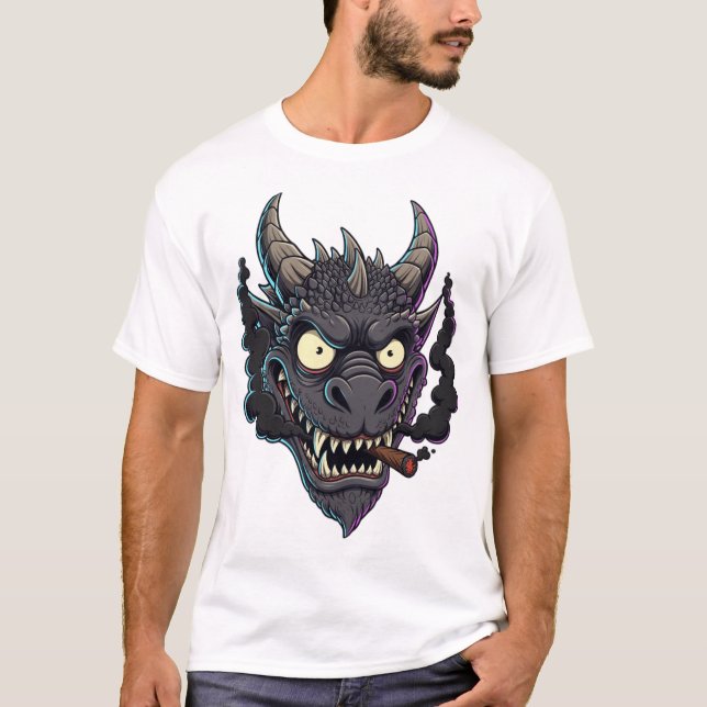 Smokin' Obsidian Dragon T-Shirt (Vorderseite)