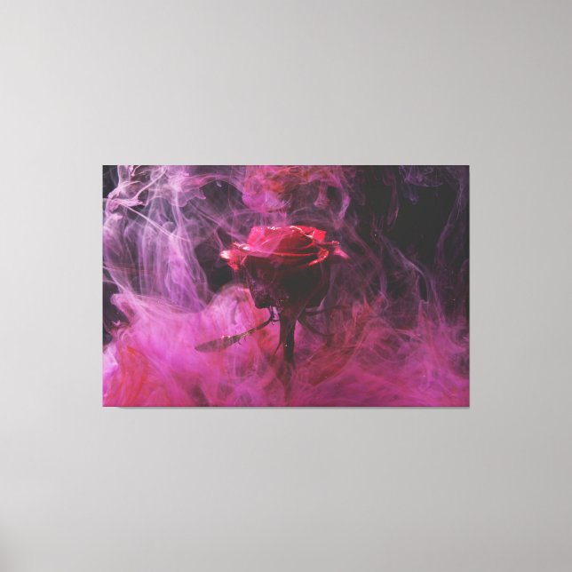 Smokin Rose Wall Leinwand (Vorderseite)