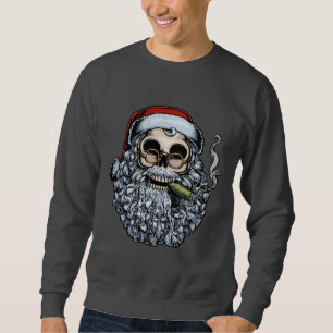 Smokin' Santa Skull Sweatshirt