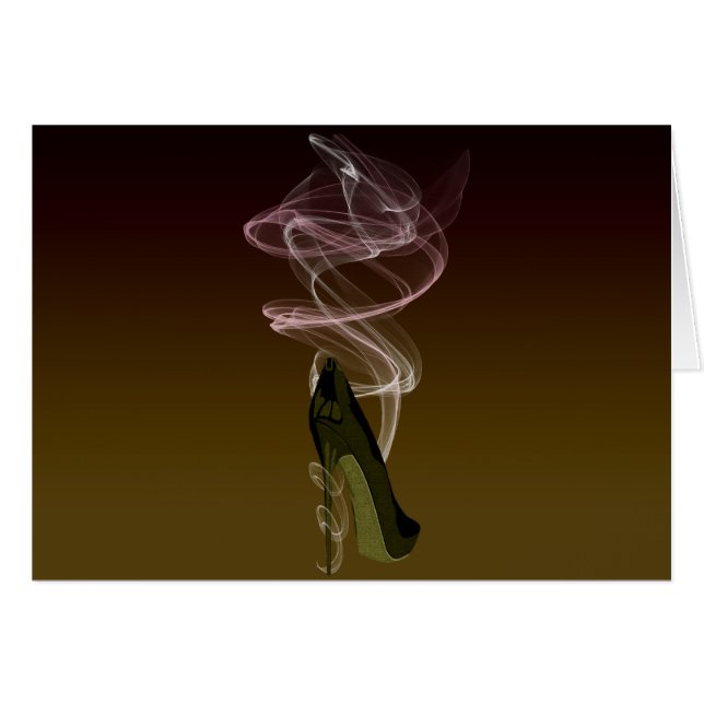 Smokin Stilett-Schuh-Kunst (Vorderseite (Horizontal))