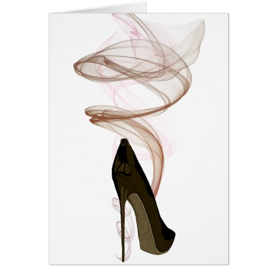 Smokin Stilett-Schuh-Kunst Karte