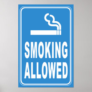 Smoking Allowed Print Poster