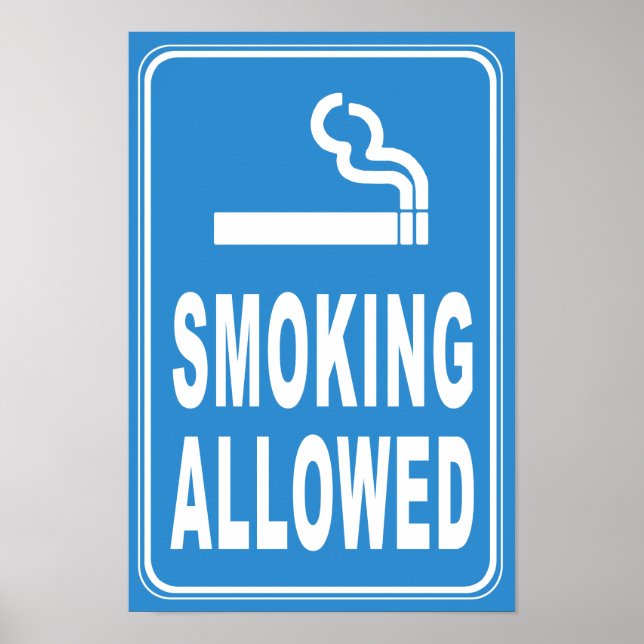 Smoking Allowed Print Poster (Vorne)