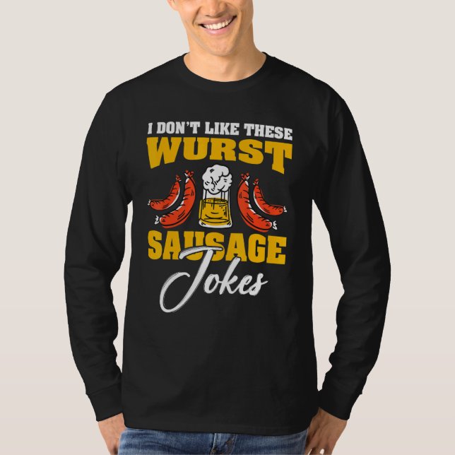 Smoking And Grilling German Wurst 14 T-Shirt (Vorderseite)