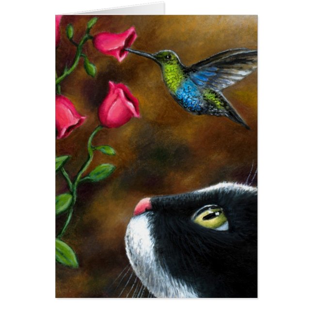 Smoking du chat 571 avec le colibri (Devant)