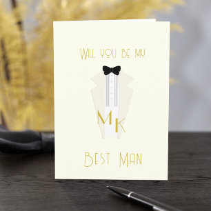 Smoking-Gatsby-Hochzeit-Trauzeuge-Trauzeuge-Karte Einladung