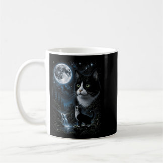 Smoking Jacke heult den Mond an 90er Retro Natur W Kaffeetasse