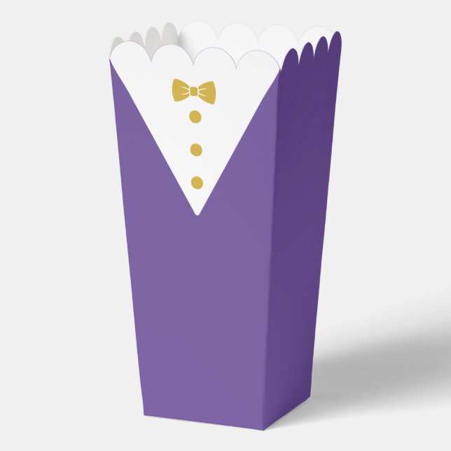 Smoking-Popcorn-Boxen mit schwarzer Fliege Geschenkschachtel (Vorderseite)