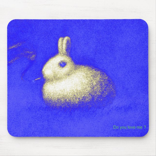 Smoking Rabbit Mousepad (Vorne)