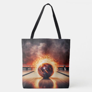 Smoking Striker Bowling Ball Large Shoulder Tote Tasche