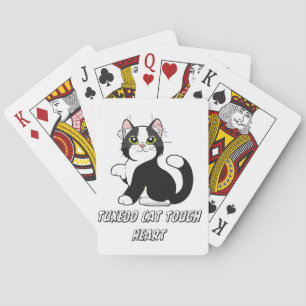 "Smokingkatze mit hartem Herzen Süße Katze Spielka Spielkarten