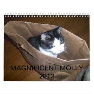 Smokings-Katze "Molly " Kalender