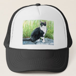 Smokings-Katzen-Kappe Truckerkappe