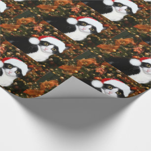 Smokingskatze Weihnachten Geschenkpapier