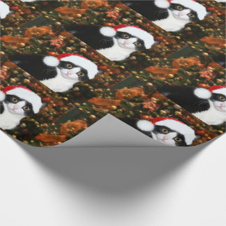 Smokingskatze Weihnachten Geschenkpapier