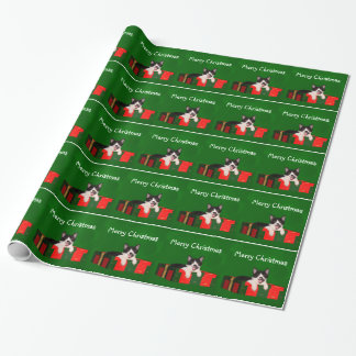 Smokingskatze Weihnachten Geschenkpapier