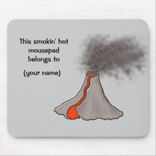 Smokins heißer Vulkanentwurf Mousepad