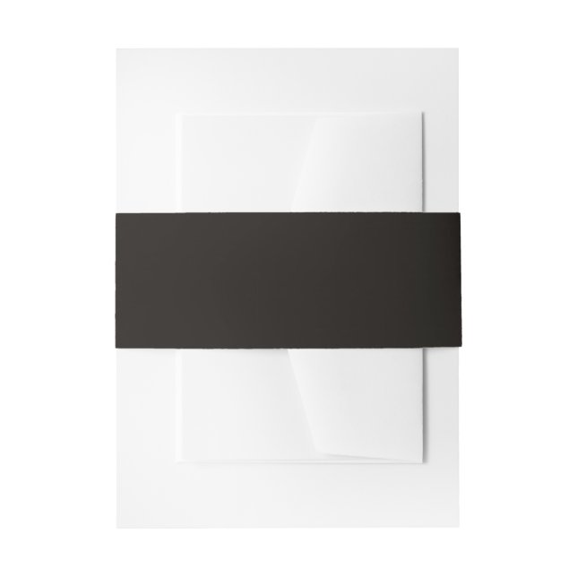 Smoky Black Geschenk farbig Einladungsbanderole (Vorderseite Beispiel)
