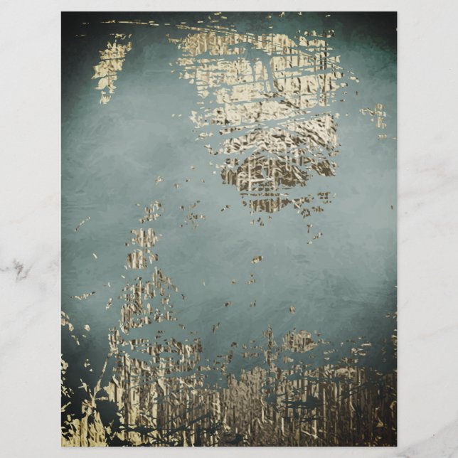 Smoky Blue Metallic Scrapbook Paper (Vorderseite)