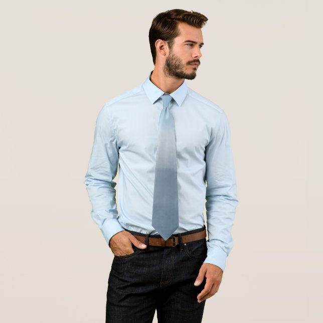 Smoky Blue Ombre Krawatte (Beispiel)